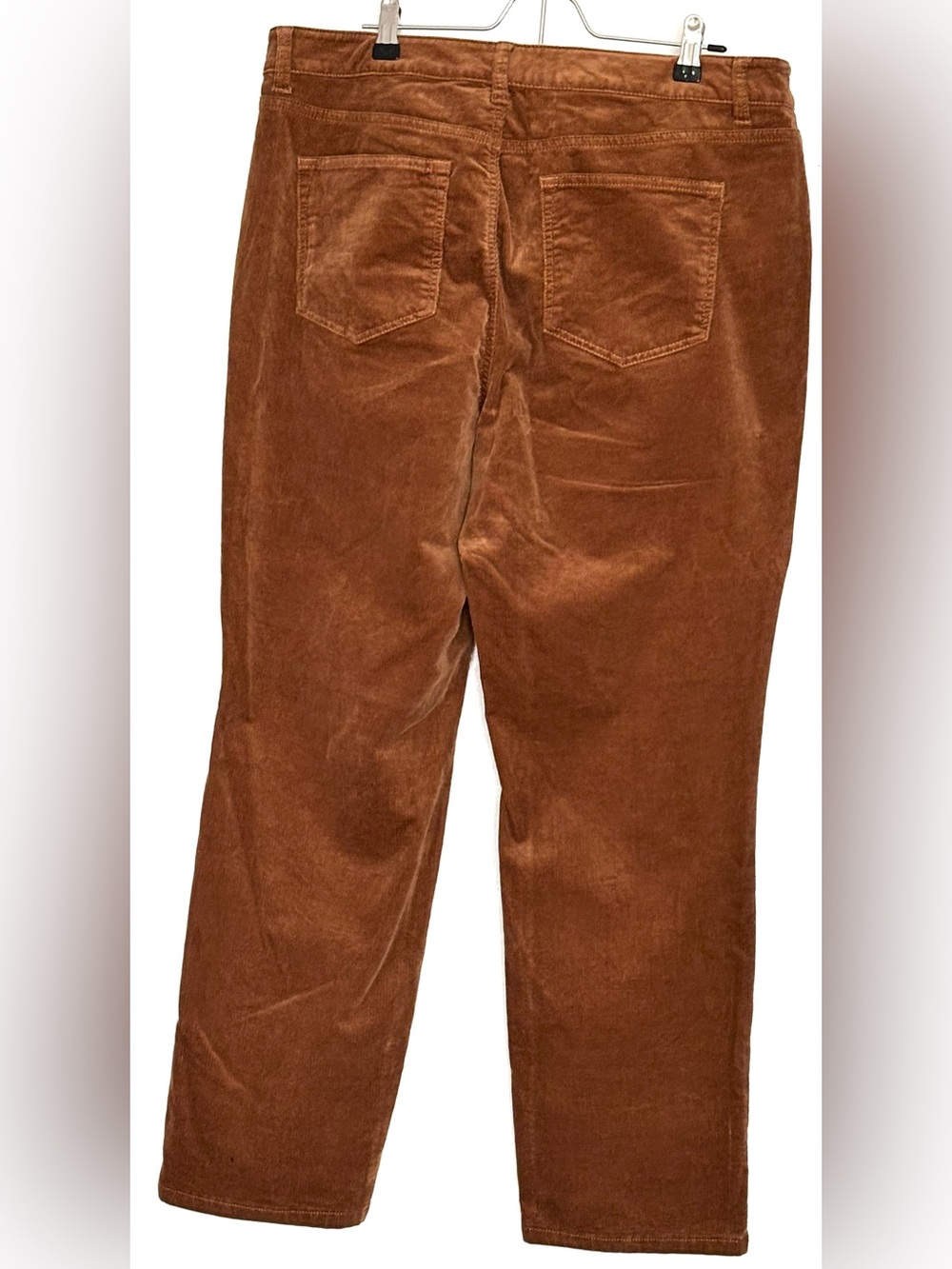 Talbots Corduroy Curvy Straight Leg Pants Caramel Size 14P - Picture 3 of 5